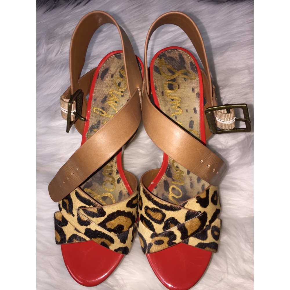 Sam Edelman Leopard Print Wedge